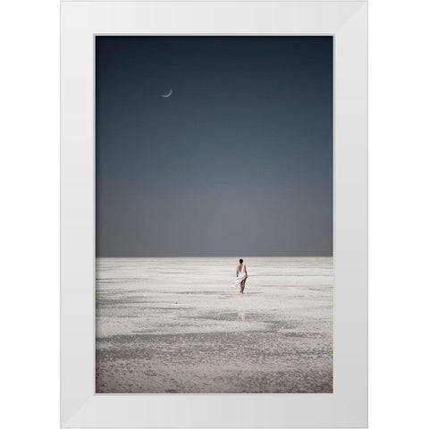 What Will Remain After You ... White Modern Wood Framed Art Print by Fedotov, Vadim