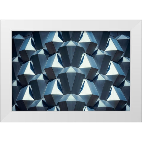 Outlined White Modern Wood Framed Art Print by Kreiten, Mike