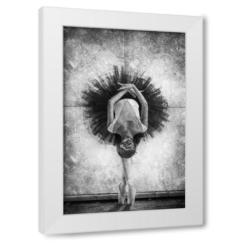 The Cassowary Dance White Modern Wood Framed Art Print by Kisworo, Sebastian