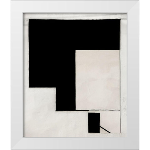 Untitled White Modern Wood Framed Art Print by Niemiec, Anna