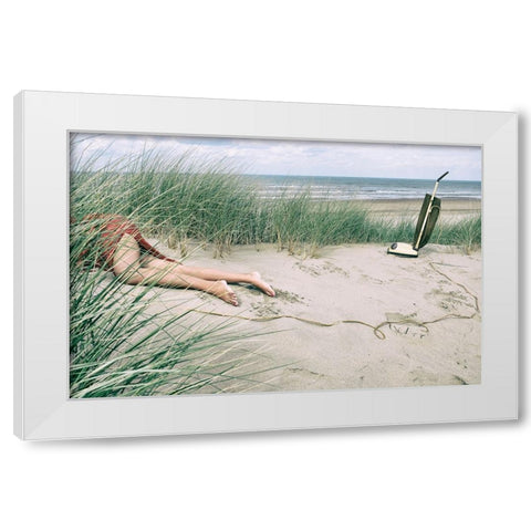 -Hoover- White Modern Wood Framed Art Print by Vink, Hans