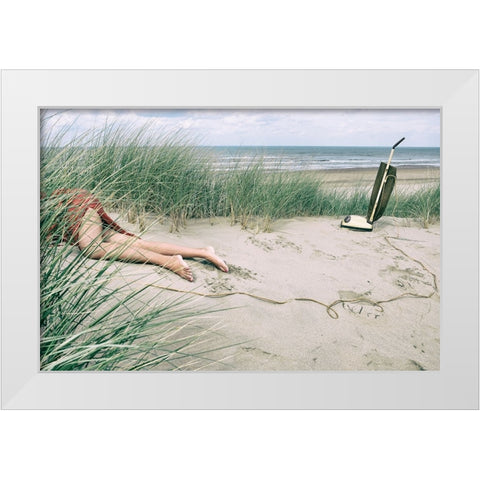 -Hoover- White Modern Wood Framed Art Print by Vink, Hans