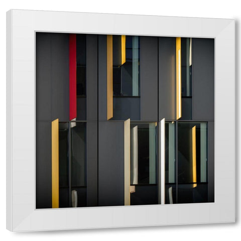 Windows Trilogy White Modern Wood Framed Art Print by Vangindertael, Luc