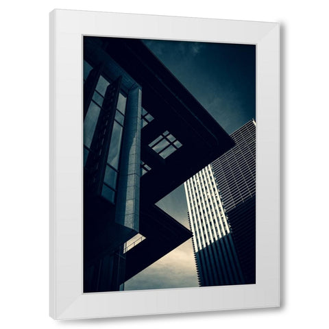 Edge White Modern Wood Framed Art Print by Kataoka, Takao