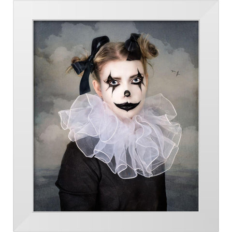 Life Is A Circus White Modern Wood Framed Art Print by Blease, Joan