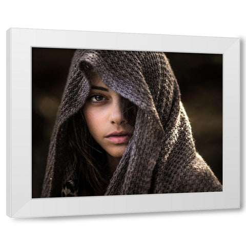 Dorin White Modern Wood Framed Art Print by Solinski, Tomasz