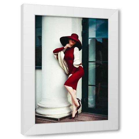 Elegance Is The Only Beauty That Never Fades White Modern Wood Framed Art Print by Bolgov, Ruslan