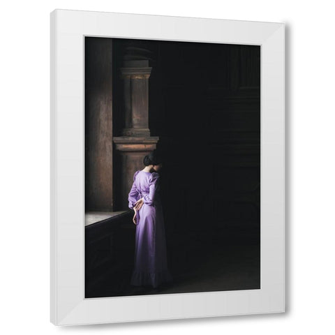 Sylvia White Modern Wood Framed Art Print by Gorecka, Dorota