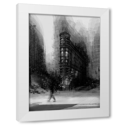The Man With Sandals White Modern Wood Framed Art Print by Chiriaco, Carmine