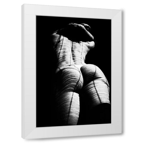 Hyper Zebra White Modern Wood Framed Art Print by Faletkin, Mikhail