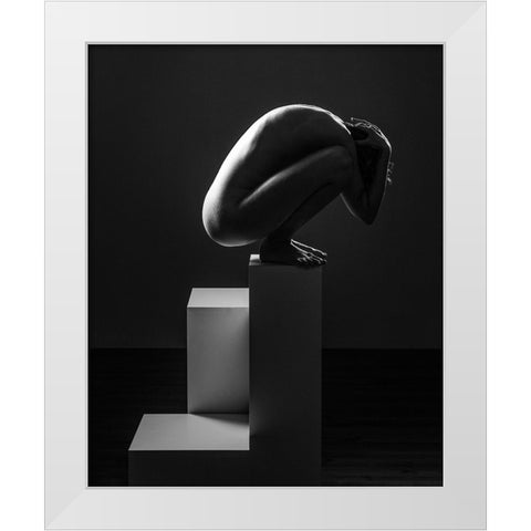 Spiritual Necessity White Modern Wood Framed Art Print by Stalmans, Luc