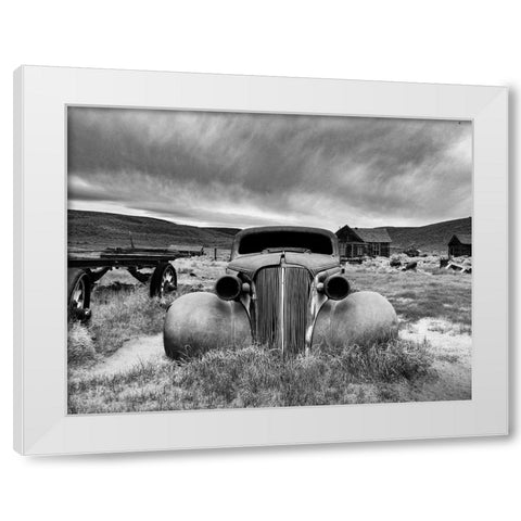 Bodie State Historic Park White Modern Wood Framed Art Print by Aston, Pepa