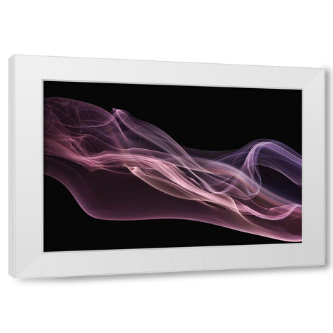 Floating Purple In Pink White Modern Wood Framed Art Print by Westum, Heidi