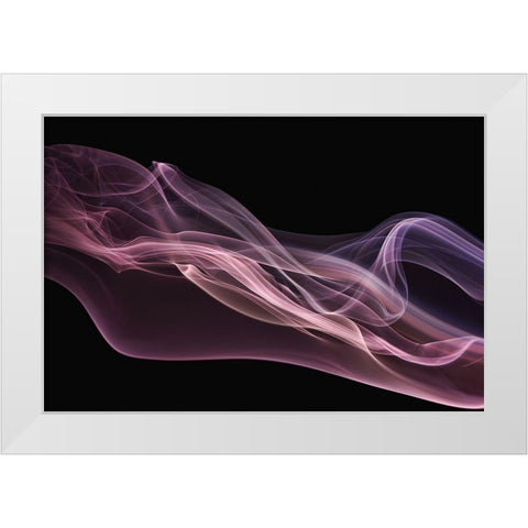 Floating Purple In Pink White Modern Wood Framed Art Print by Westum, Heidi