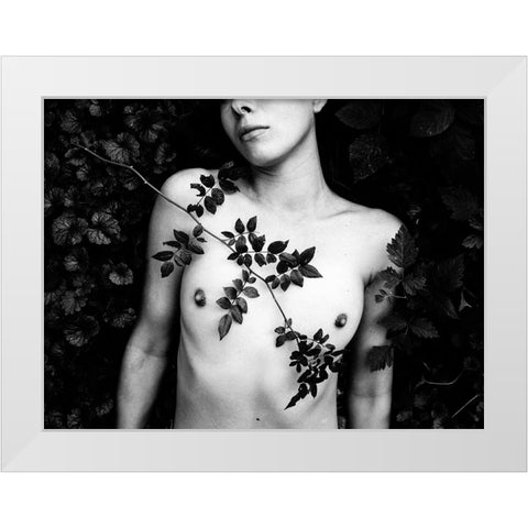 Anete White Modern Wood Framed Art Print by De Waal, Marco