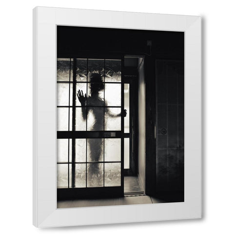 ShaÂWa White Modern Wood Framed Art Print by Amenomori, Keiichiro