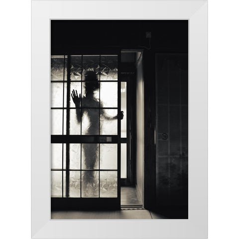 ShaÂWa White Modern Wood Framed Art Print by Amenomori, Keiichiro