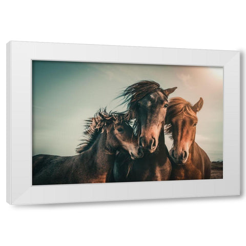 Family Portrait White Modern Wood Framed Art Print by Hennen, Marcus