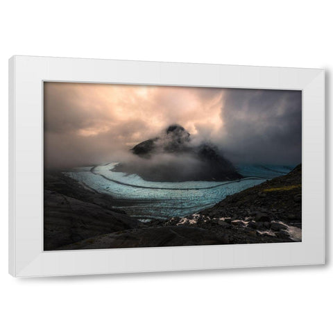 First Light White Modern Wood Framed Art Print by S. Chia, James