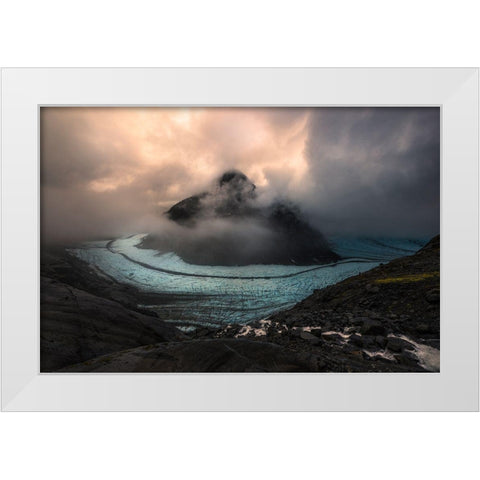 First Light White Modern Wood Framed Art Print by S. Chia, James