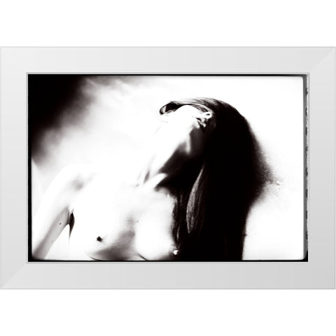 Asphyxy White Modern Wood Framed Art Print by Goryunov, Georgy