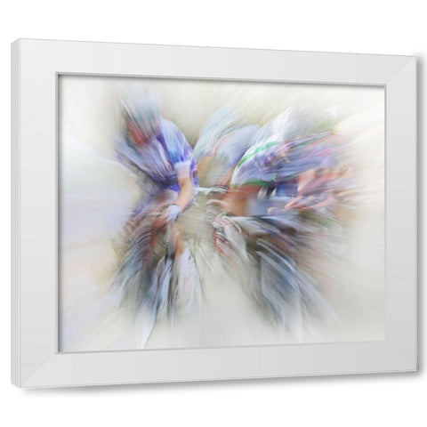 Taking The Lead White Modern Wood Framed Art Print by Urlings, Lou