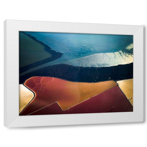 Salt Flats 005 White Modern Wood Framed Art Print by Darby, Rob