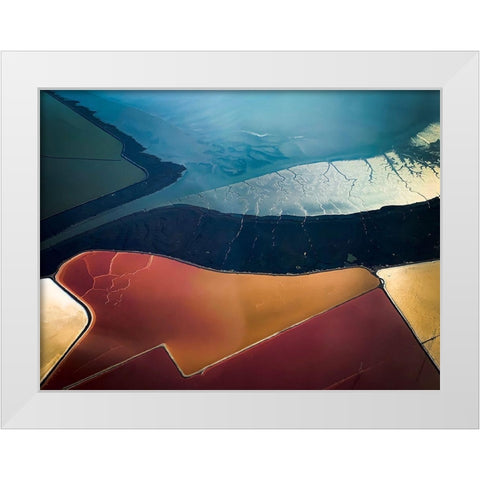 Salt Flats 005 White Modern Wood Framed Art Print by Darby, Rob