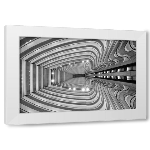 Rib Cage White Modern Wood Framed Art Print by Wolbers, Louise