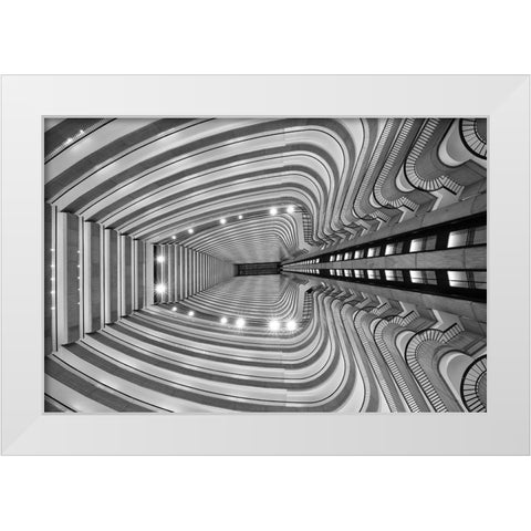 Rib Cage White Modern Wood Framed Art Print by Wolbers, Louise