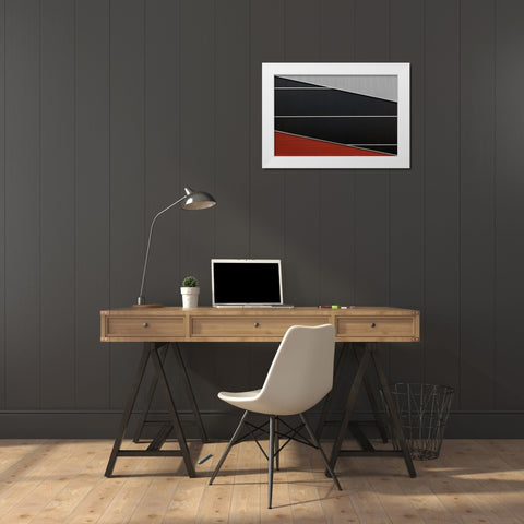 Wall White Modern Wood Framed Art Print by Luycx, Theo