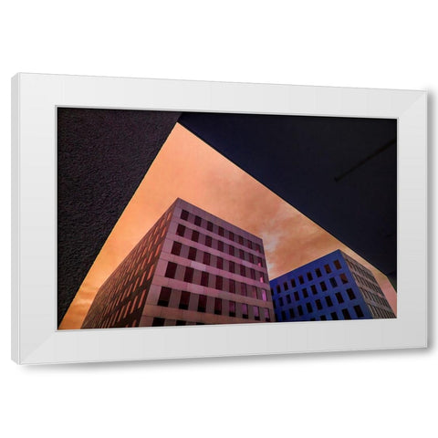 I DidnT Start The Fire White Modern Wood Framed Art Print by Joosten, Lus