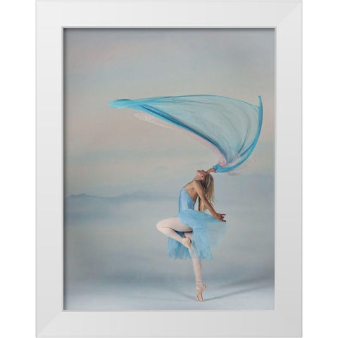Dance Is Joy White Modern Wood Framed Art Print by Jones, Karen