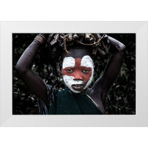 Untitled White Modern Wood Framed Art Print by Inazio Kuesta, Joxe