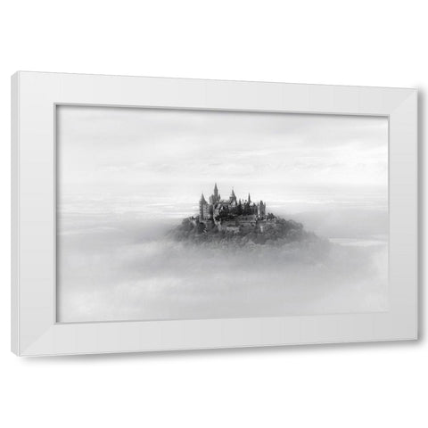 Hohenzollern White Modern Wood Framed Art Print by Guerola, Joaquin