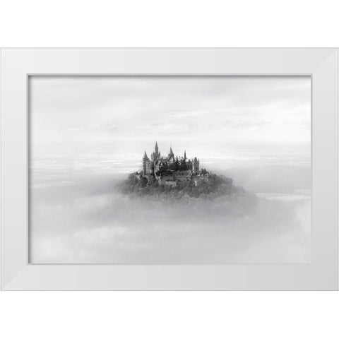 Hohenzollern White Modern Wood Framed Art Print by Guerola, Joaquin