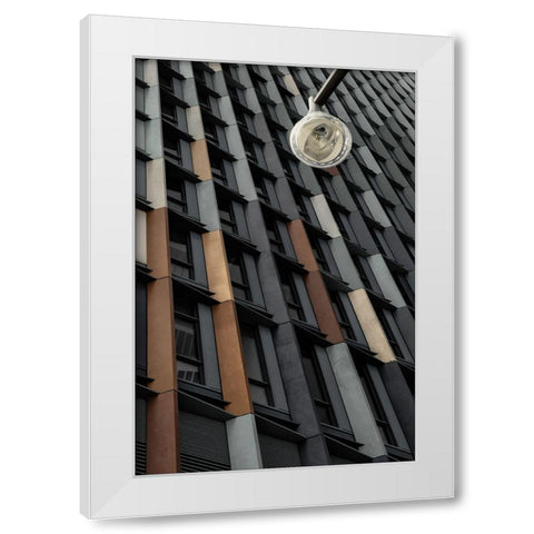 Ribbed Wall White Modern Wood Framed Art Print by Claes, Gilbert