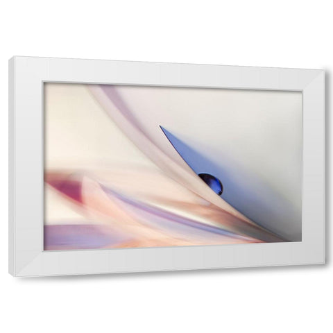 The Blue Drop White Modern Wood Framed Art Print by Westum, Heidi