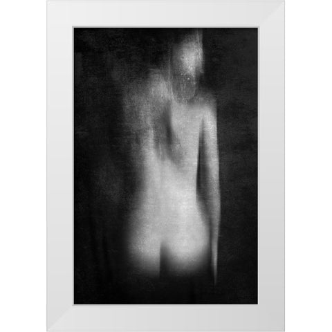 Back Seated White Modern Wood Framed Art Print by Rebustini, Luca