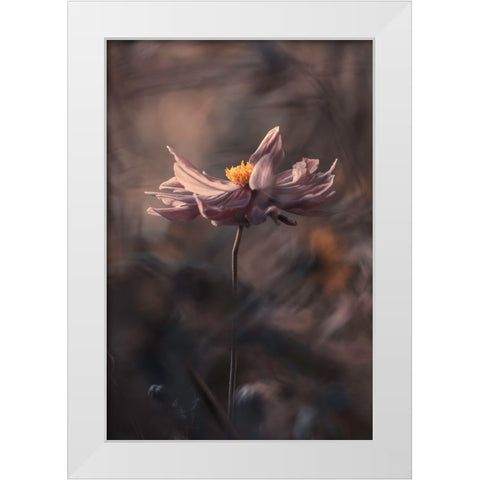 Japanese Style White Modern Wood Framed Art Print by BRAVIN, Fabien