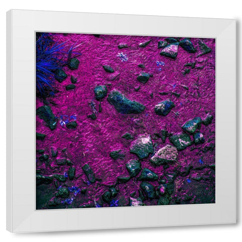 Pink River White Modern Wood Framed Art Print by Yang, Chunggook