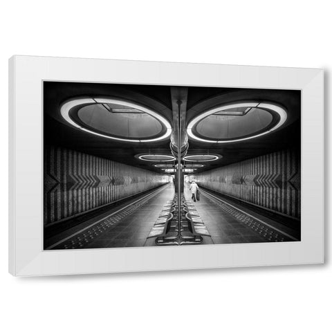 Retro Metro White Modern Wood Framed Art Print by De Groen, Maurits