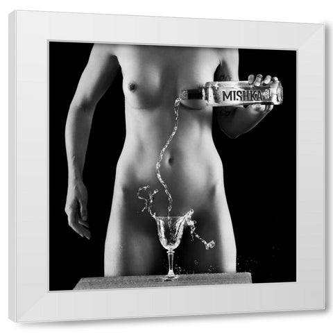 Anyone For Vodka White Modern Wood Framed Art Print by Finighan, Brennan