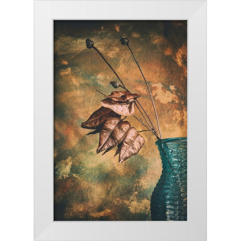 Split White Modern Wood Framed Art Print by Kiral, Cicek