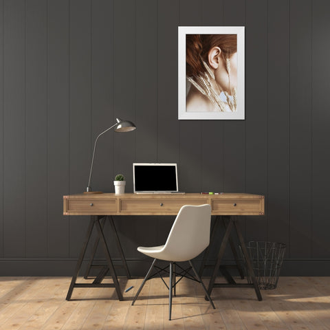 Rye White Modern Wood Framed Art Print by Gorecka, Dorota