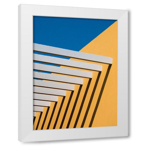 Sunny Composition White Modern Wood Framed Art Print by Urrutia, Adolfo