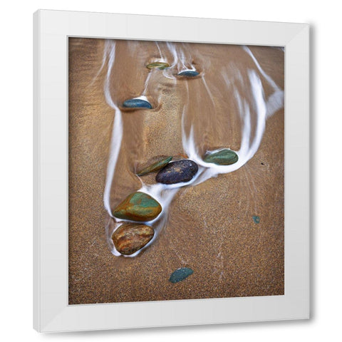 Zen Moment White Modern Wood Framed Art Print by Anderson, Matt
