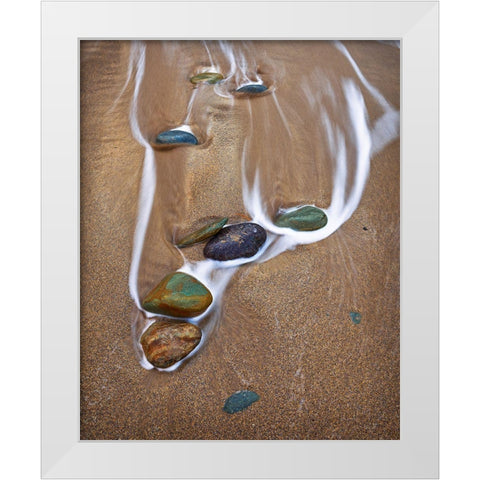 Zen Moment White Modern Wood Framed Art Print by Anderson, Matt