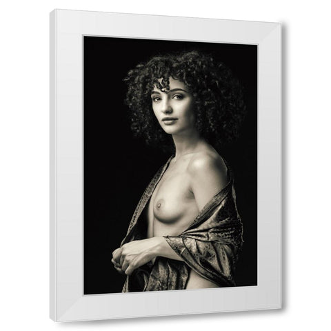 Classical Beauty White Modern Wood Framed Art Print by Slotboom, Jan