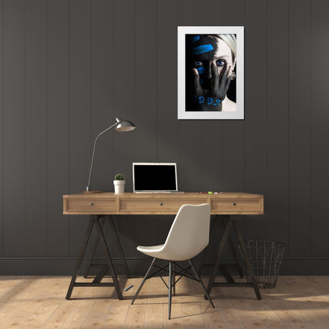 4 Elements - Water White Modern Wood Framed Art Print by Paza May, Tim